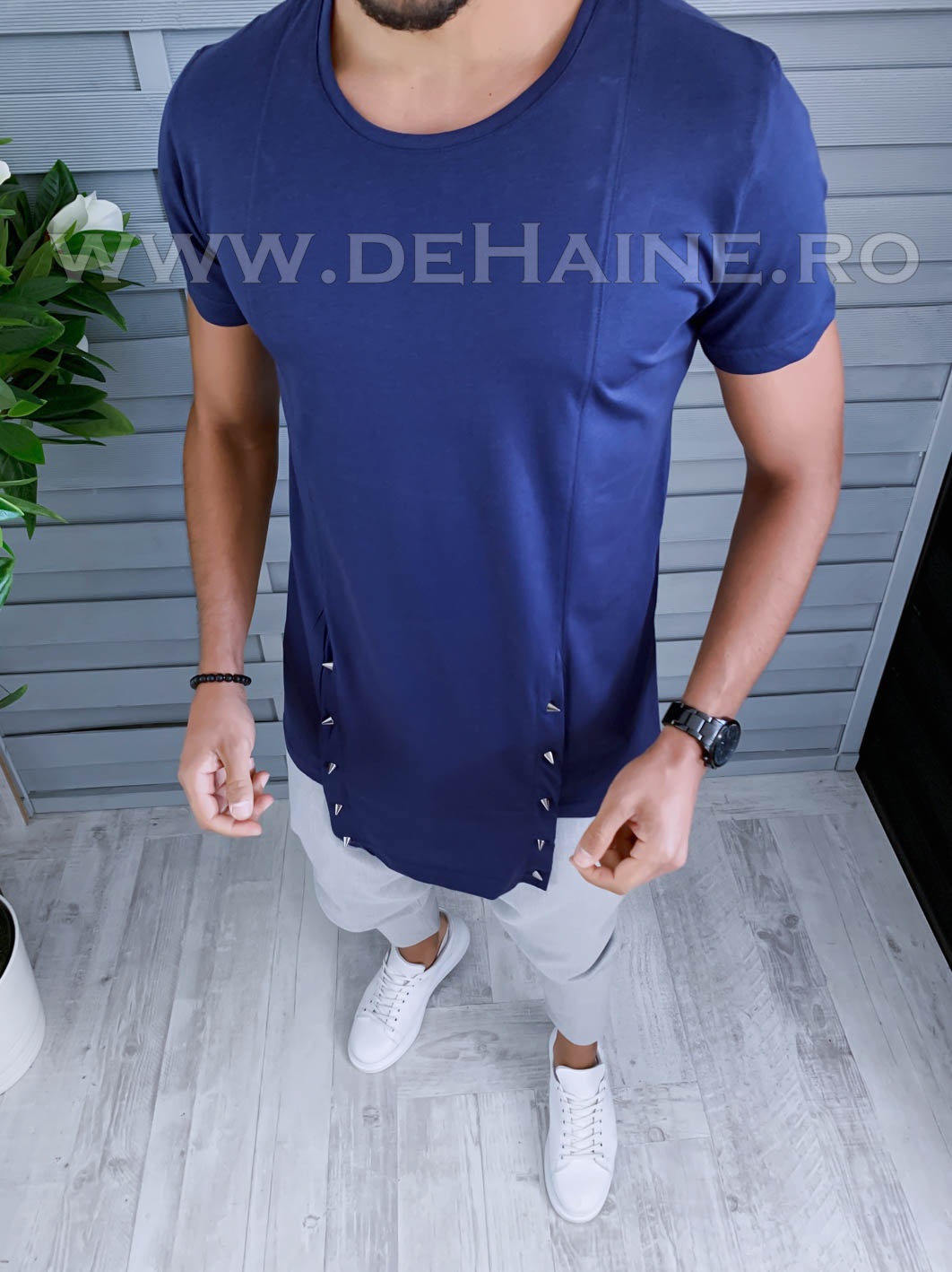 Tricou barbati bleumarin slim fit vagabond b1947 p11-5*